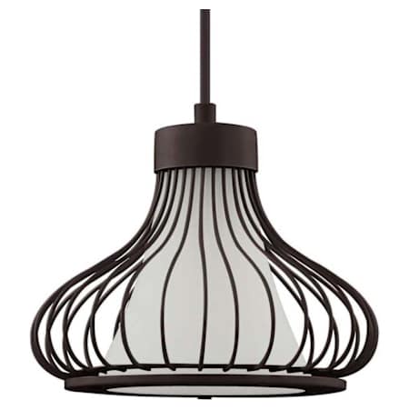 Volume Lighting Single Light 9" Wide Mini Pendant Antique Bronze