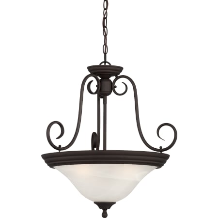 Volume Lighting Troy 3 Light 21" Wide Pendant / Semi-Flush Ceiling Fixture Antique Bronze