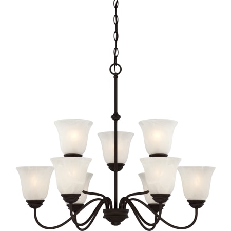 Volume Lighting Hammond 9 Light 30" Wide Chandelier Antique Bronze