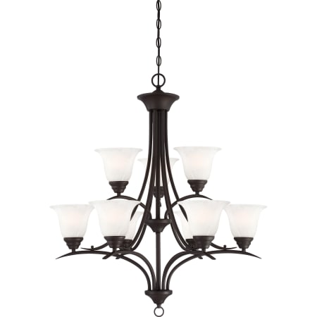 Volume Lighting Trinidad 9 Light 30" Wide Chandelier Antique Bronze