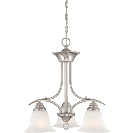 Volume Lighting Trinidad 3 Light 19" Wide Mini Chandelier Brushed Nickel
