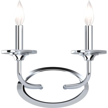 Volume Lighting Aria 2 Light 11" Wide Bathroom Vanity Light Polished Nickel