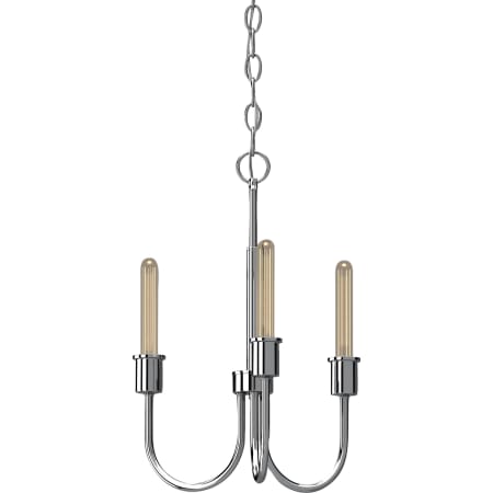 Volume Lighting Concord 3 Light 15" Wide Abstract Mini Chandelier Polished Nickel