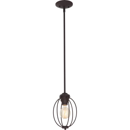 Volume Lighting Prelude Single Light 7" Wide Mini Pendant Antique Bronze