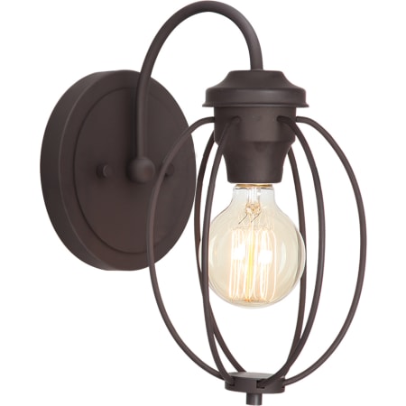 Volume Lighting Prelude Single Light 12" Tall Bathroom Sconce Antique Bronze