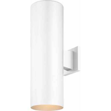 Volume Lighting 2 Light 18" Tall Outdoor Wall Sconce White