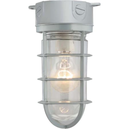 Volume Lighting Single Light 10" Tall Outdoor Ceiling / Wall Sconce Silver Gray