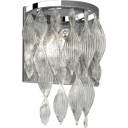 Volume Lighting Genevieve Single Light 17" Tall Wall Sconce Chrome