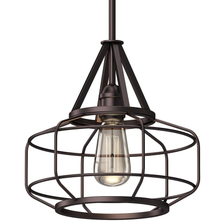 Volume Lighting 12" Wide Single Pendant Antique Bronze