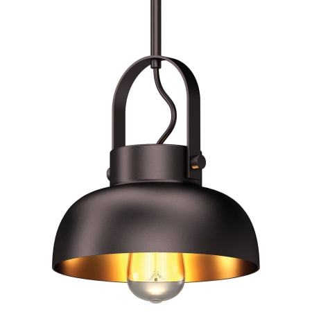 Volume Lighting 9" Wide Mini Pendant Antique Bronze