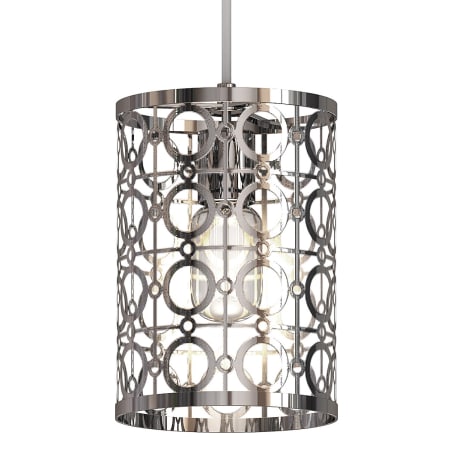 Volume Lighting 6" Wide Mini Pendant Chrome