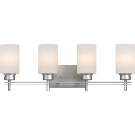 Volume Lighting Carena 4 Light 28" Wide Bathroom Vanity Light Nickel