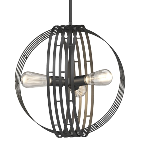 Volume Lighting 3 Light 18" Wide Pendant Antique Bronze