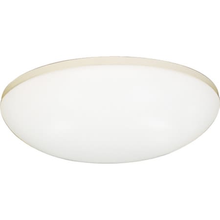 Volume Lighting Single Light 11" Wide Integrated LED Flush Mount Bowl Ceiling Fixture / Wall Sconce White