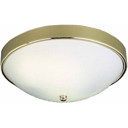Volume Lighting Single Light 13" Wide Flush Mount Bowl Ceiling Fixture / Wall Sconce Polished Brass