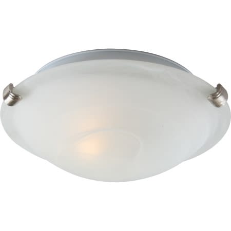 Volume Lighting Single Light 10" Wide Flush Mount Bowl Ceiling Fixture Brushed Nickel