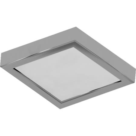 Volume Lighting Single Light 8" Wide Integrated LED Flush Mount Square Ceiling Fixture / Wall Sconce Brushed Nickel