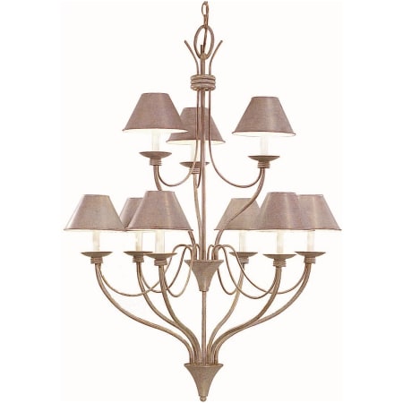Volume Lighting Cirebon 9 Light 30" Wide Chandelier Prairie Rock