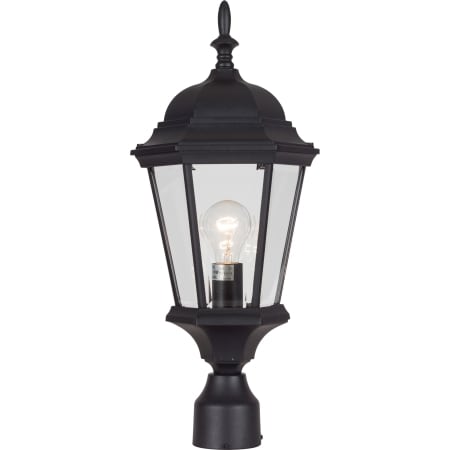 Volume Lighting Single Light 22" Tall Outdoor Single Head Post Light Black