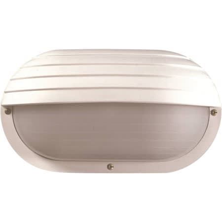 Volume Lighting Single Light 6" Tall Outdoor Wall Sconce with Hood Cover White