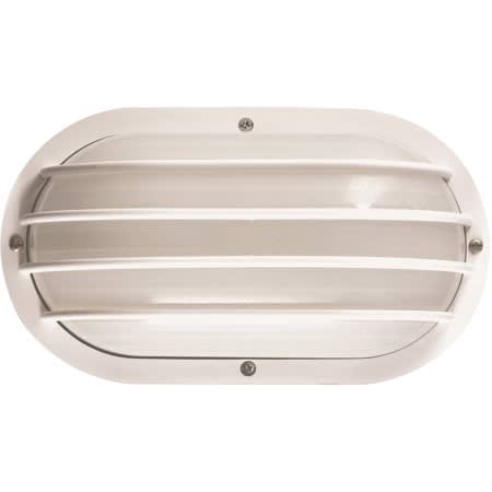 Volume Lighting Single Light 6" Tall Outdoor Wall Sconce with Louver Cover White