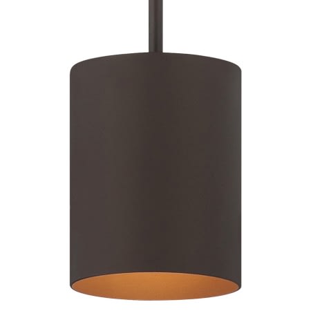 Volume Lighting Single Light 5" Wide LED Outdoor Mini Pendant Antique Bronze