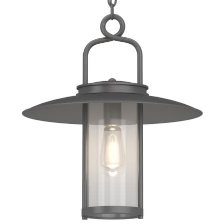 Volume Lighting Single Light 16" Wide Outdoor Pendant Black