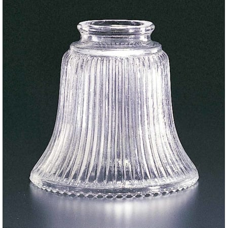 Volume Lighting 4.5" Height Clear Ribbed Glass Bell Ceiling Fan Light Kit Shade Clear Ribbed
