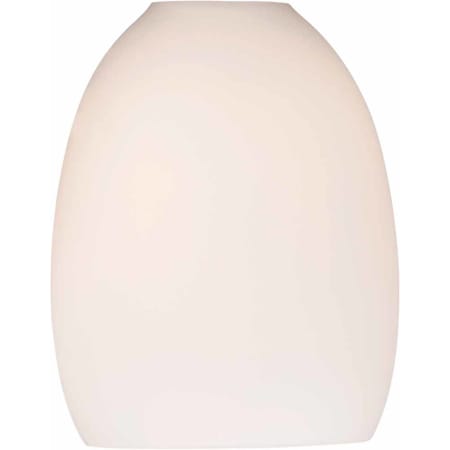 Volume Lighting 6.75" Height Etched White Cased Glass Oval Shade Etched White Cased