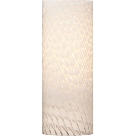 Volume Lighting 8" Height White Frit Glass Cylindrical Shade White Frit