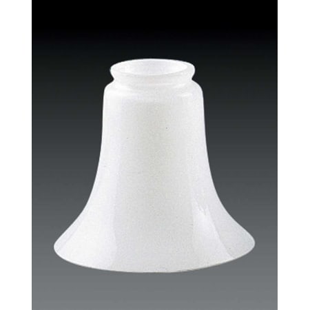 Volume Lighting 5.5" Height White Glass Bell Shade White