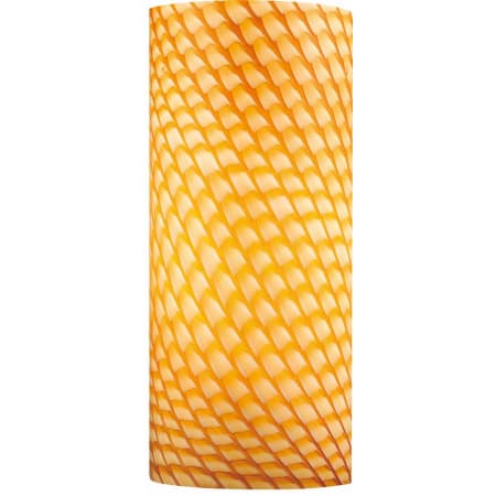 Volume Lighting 10.5" Height Amber Frit Glass Cylindrical Shade Amber Frit