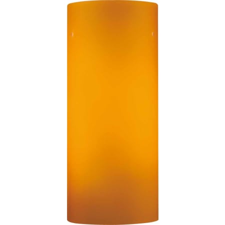 Volume Lighting 10.5" Height Etched Amber Cased Glass Cylindrical Shade Etched Amber Cased