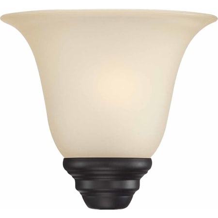 Volume Lighting 4.5" Height Sepia Glass Bell Shade Sepia