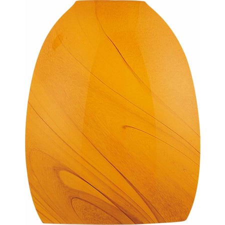 Volume Lighting 6.5" Height Amber Swirl Glass Oval Shade Amber Swirl
