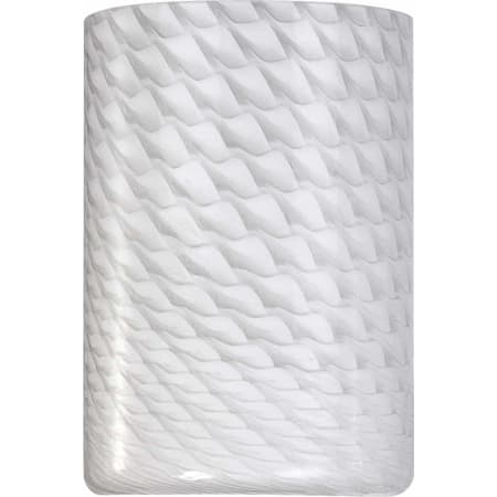 Volume Lighting 6" Height White Frit Glass Round Shade White Frit