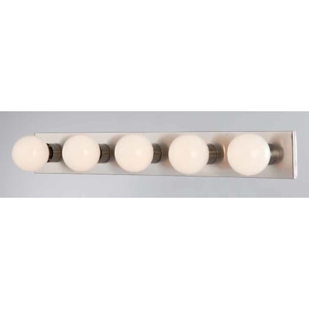 Volume Lighting 5 Light 30" Width Bathroom Vanity Strip Brushed Nickel