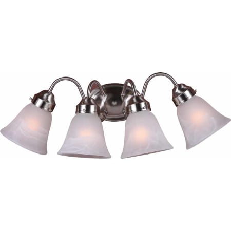 Volume Lighting 4 Light 24" Width Bathroom Vanity Light Brushed Nickel