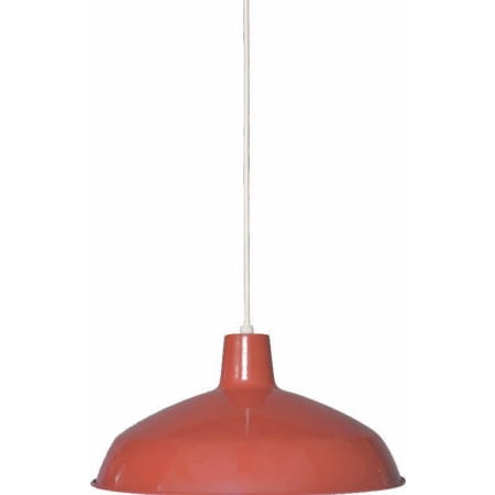 Volume Lighting 1 Light Down Light 7.75" Height Pendant with Metal Shade Red