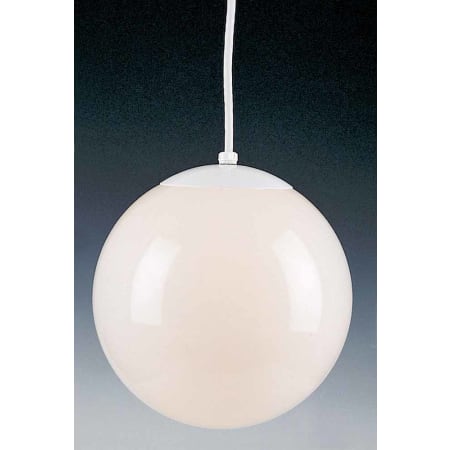 Volume Lighting 1 Light Foyer 12" Height Pendant with Opal Glass Shade White