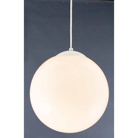 Volume Lighting 1 Light Foyer 14" Height Pendant with Opal Glass Shade White