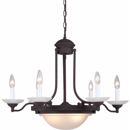 Volume Lighting 8 Light 1 Tier Chandelier Antique Bronze