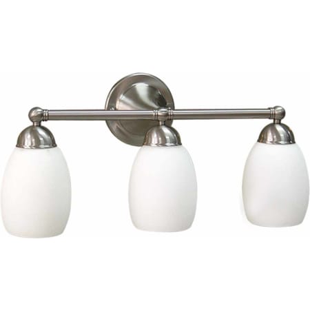 Volume Lighting Sussex 3 Light 24.25" Width Bathroom Vanity Light Brushed Nickel