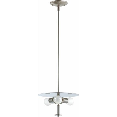 Volume Lighting Esprit 3 Light Foyer 7" Height Pendant Brushed Nickel