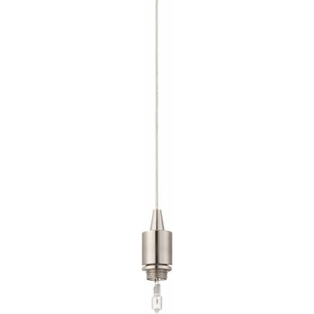 Volume Lighting Esprit 1 Light Down Light Pendant Brushed Nickel