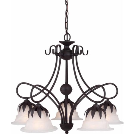Volume Lighting Raleigh 5 Light 1 Tier Chandelier Antique Bronze