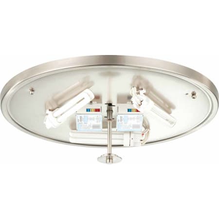 Volume Lighting Esprit 3 Light Flush Mount Ceiling Fixture Brushed Nickel
