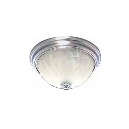 Volume Lighting Marti 3 Light Flush Mount Ceiling Fixture Brushed Nickel