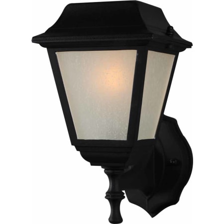 Volume Lighting 5 Light 11" Height Outdoor Wall Sconce with Frosted Seedy Glass Black