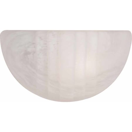 Volume Lighting Wall Sconce with 1 Light and White Alabaster Glass White